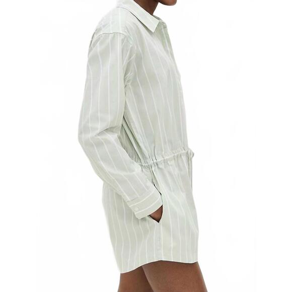 NEW PISTOLA amelie long sleeve romper in green